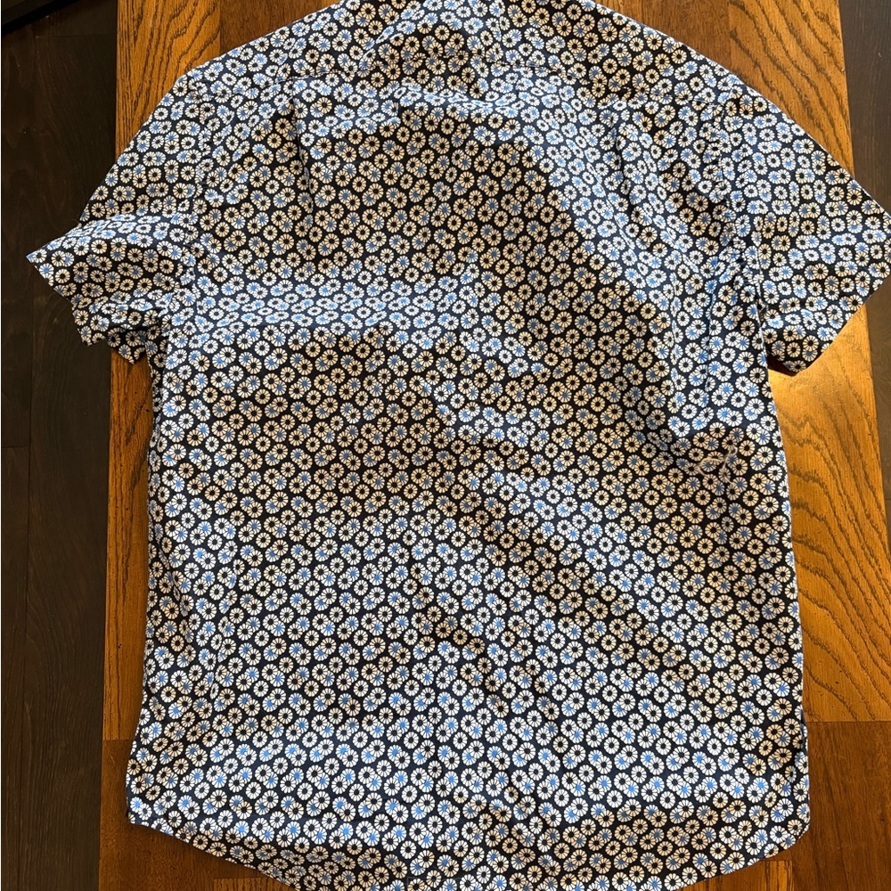 J. Crew Blue and White Patterned Casual Shirt - Picture 4 of 4